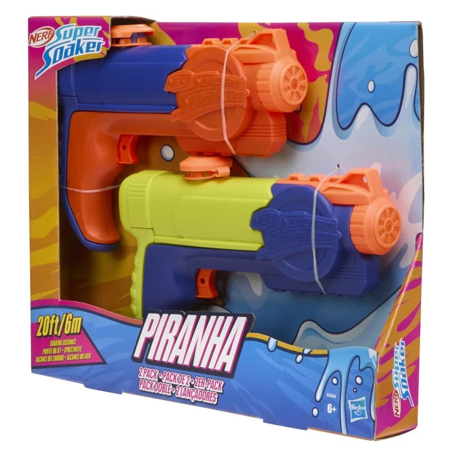 Hasbro NERF Super Soaker Piranha Water Blaster Set (Pack of 2)