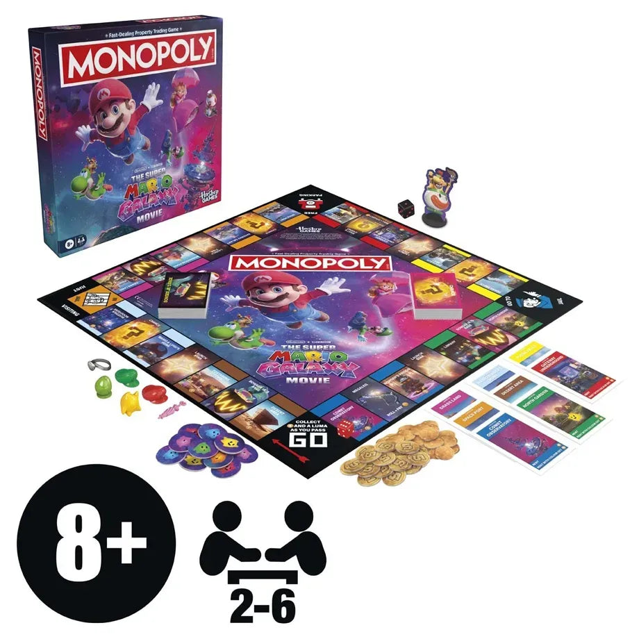 Hasbro Gaming Monopoly Nintendo The Super Mario Galaxy Movie Game