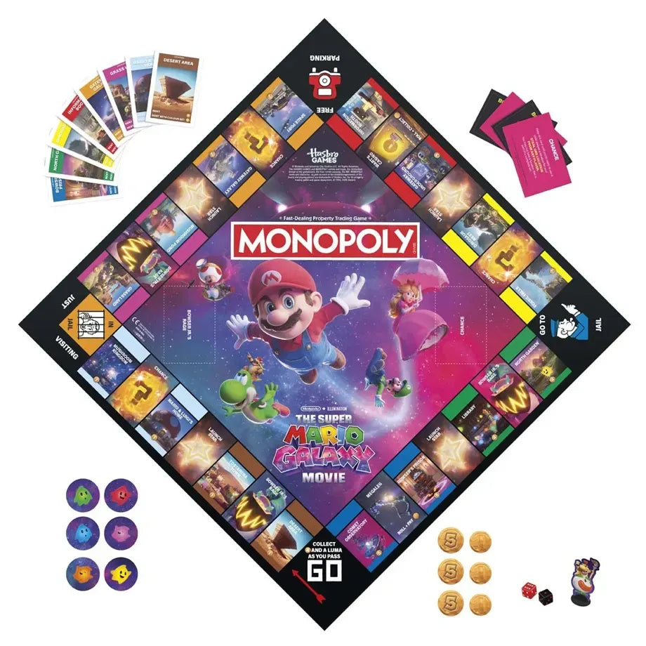 Hasbro Gaming Monopoly Nintendo The Super Mario Galaxy Movie Game