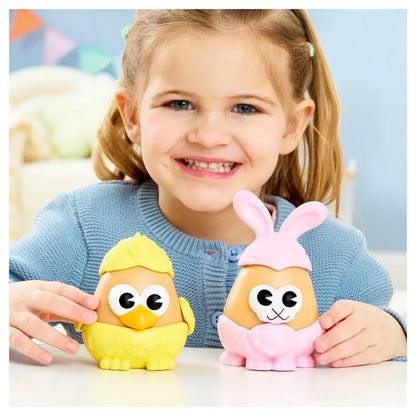 Mr. Potato Head Bunny & Chick Tots Figure Set (7.5 cm, 12 Parts)