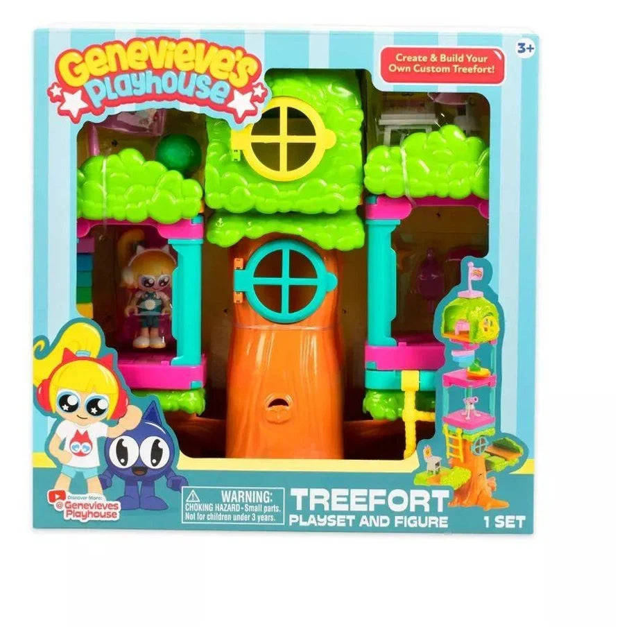 Genevieve's Playhouse Treefort Figures and Playset (28 Pieces)