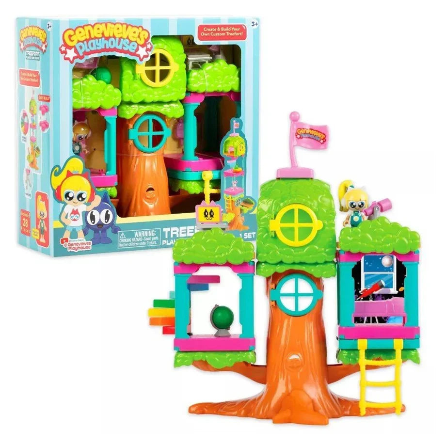 Genevieve's Playhouse Treefort Figures and Playset (28 Pieces)