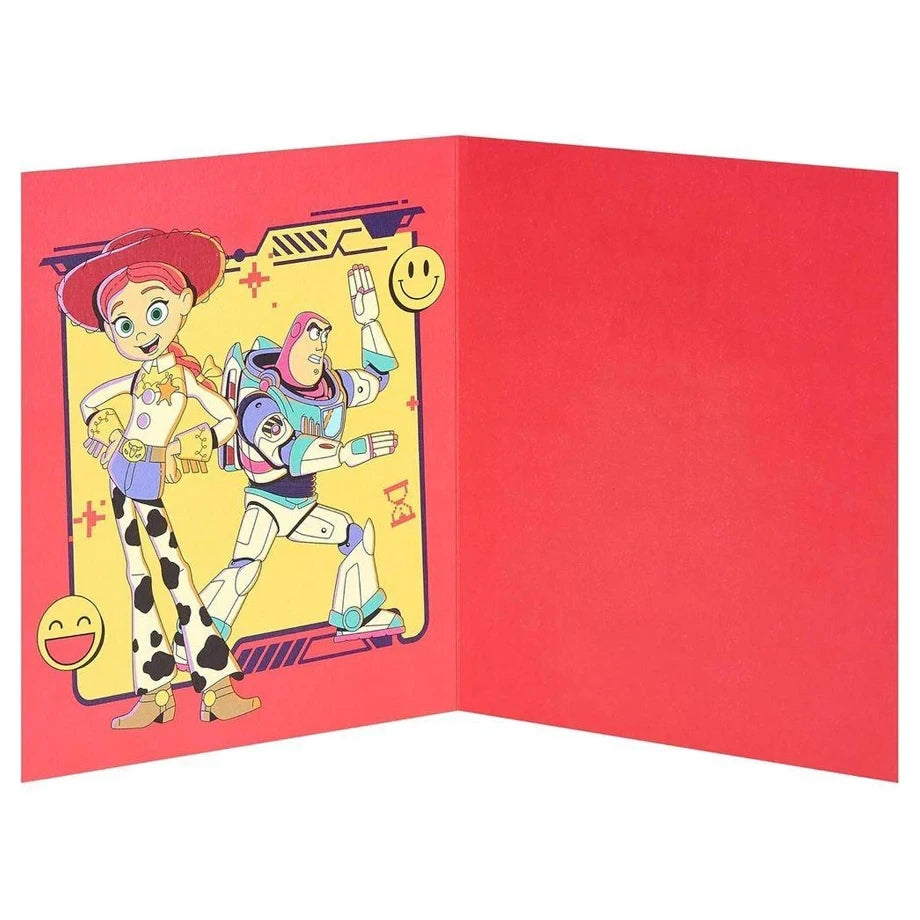 UK Greetings Disney Pixar Toy Story 5 Woody Yee Haaaaw! It's Your Birthday? Greeting Card (15.9 x 18.4 cm)