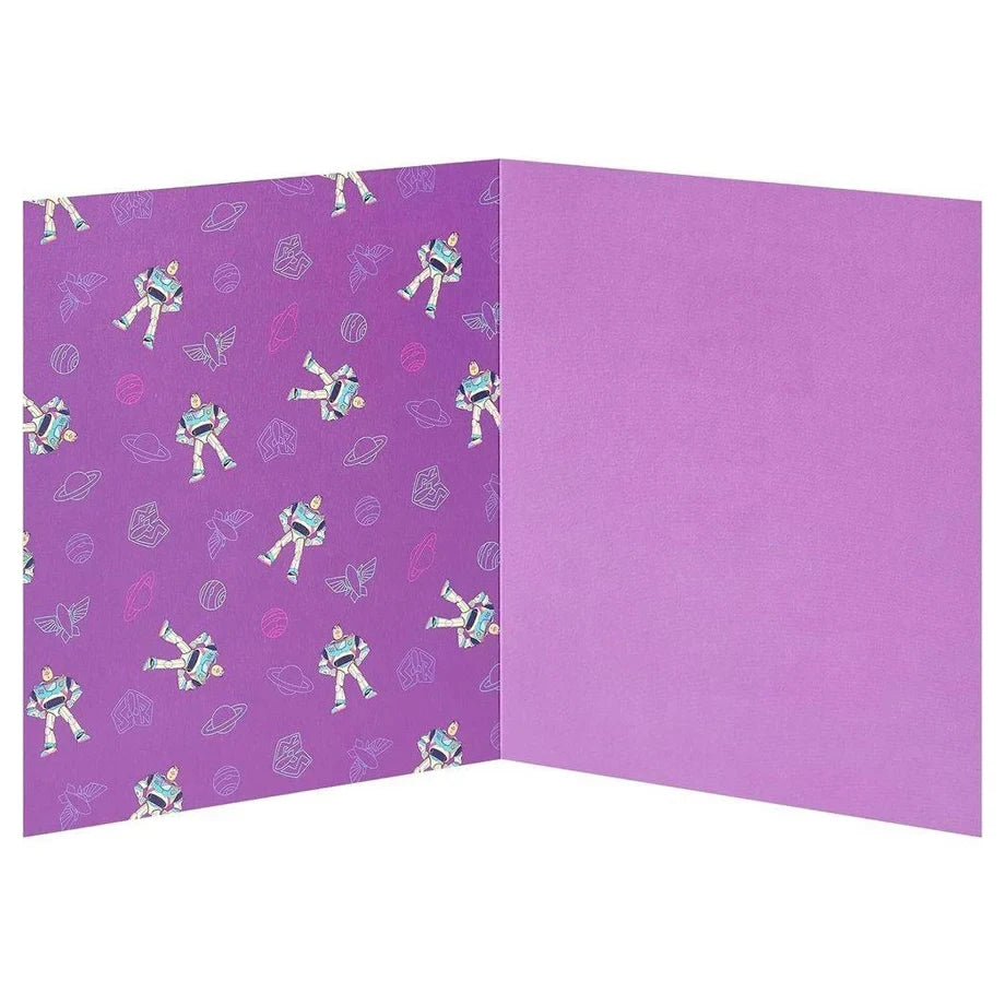 UK Greetings Disney Pixar Toy Story 5 Buzz Lightyear Buzzin for Your Happy Birthday Greeting Card (15.9 x 18.4 cm)