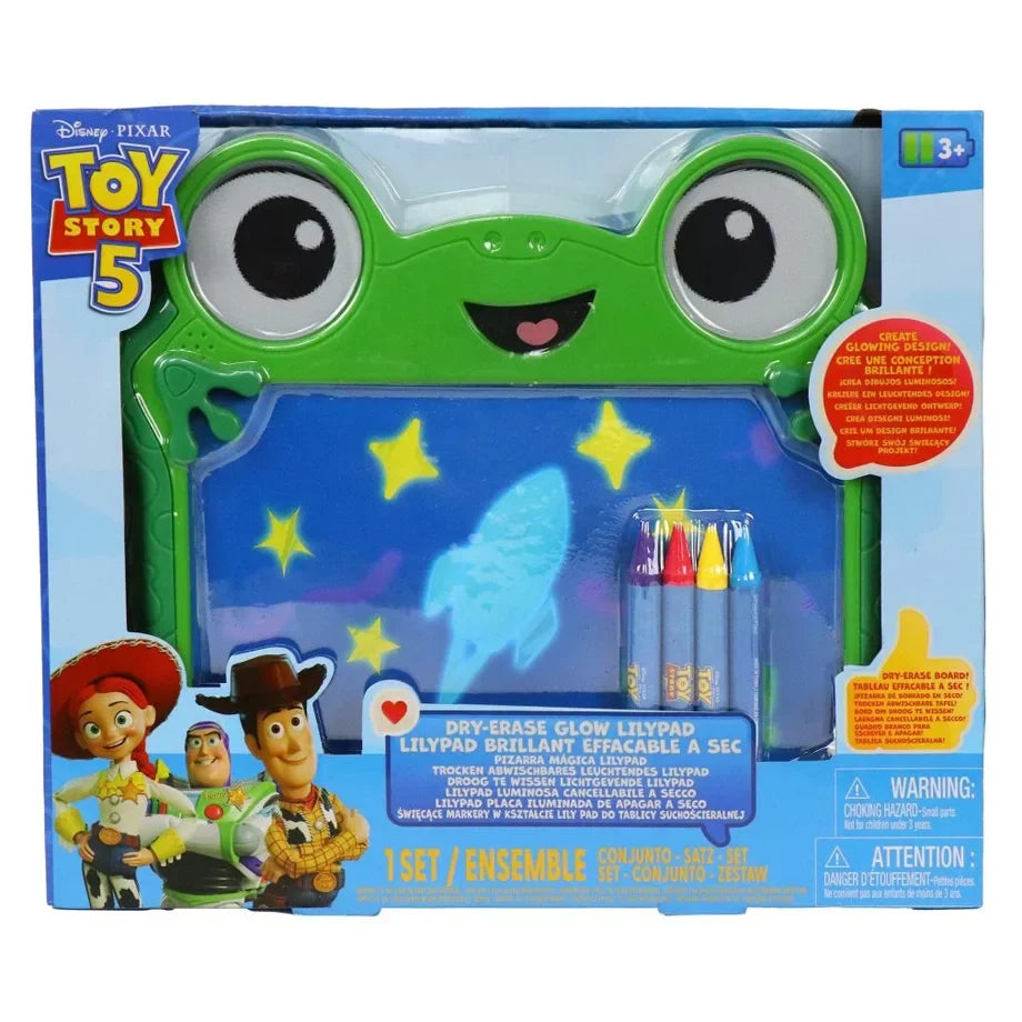 Disney Pixar Toy Story 5 Dry-Erase Glow Lilypad Drawing Board Set