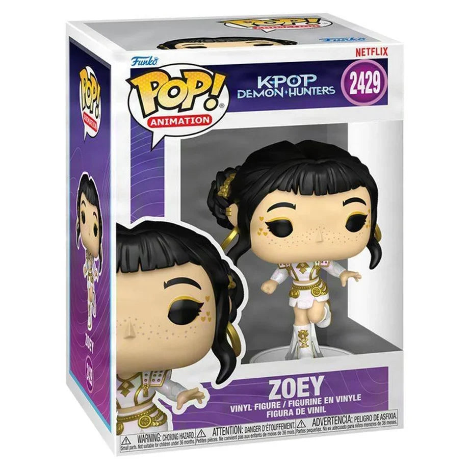 Funko POP! Animation K-POP Demon Hunters Zoey (What It Sounds Like) Vinyl Figure (10.4 cm)