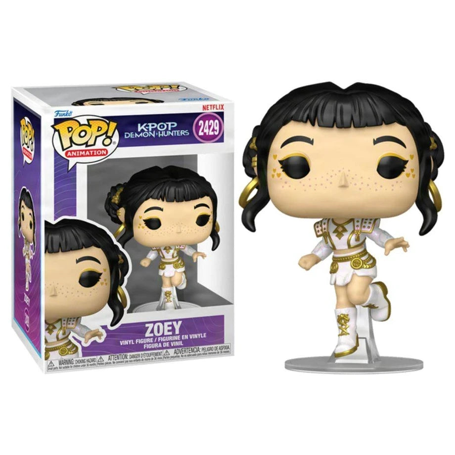 Funko POP! Animation K-POP Demon Hunters Zoey (What It Sounds Like) Vinyl Figure (10.4 cm)