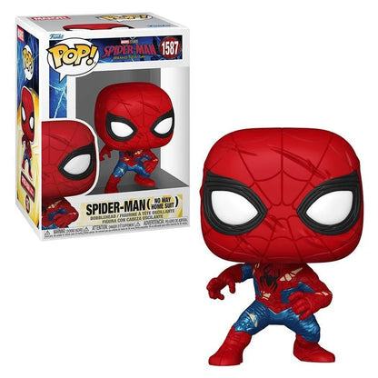 Funko POP! Marvel Spider-Man Brand New Day Spider-Man (No Way Home Suit) Vinyl Bobblehead (8.1 cm)