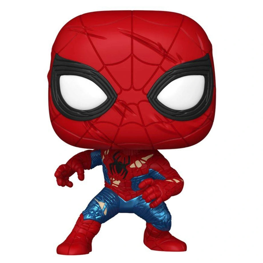 Funko POP! Marvel Spider-Man Brand New Day Spider-Man (No Way Home Suit) Vinyl Bobblehead (8.1 cm)