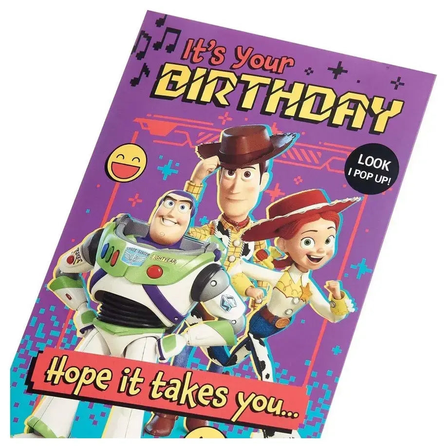 UK Greetings Disney Pixar Toy Story 5 It's Your Birthday! Hope It Takes You... Greeting Card (14.4 x 22.4 cm)