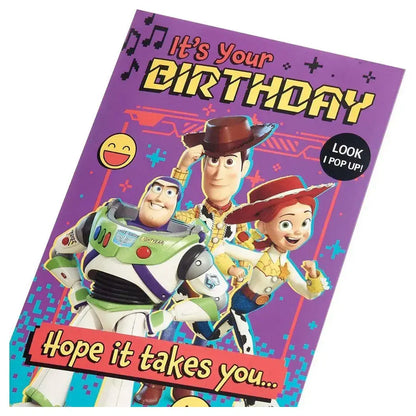 UK Greetings Disney Pixar Toy Story 5 It's Your Birthday! Hope It Takes You... Greeting Card (14.4 x 22.4 cm)
