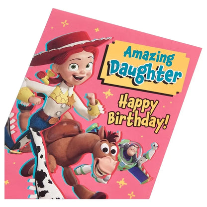 UK Greetings Disney Toy Story 5 Amazing Daughter Have Fun! Happy Birthday Greeting Card (14.9 x 22.9 cm)