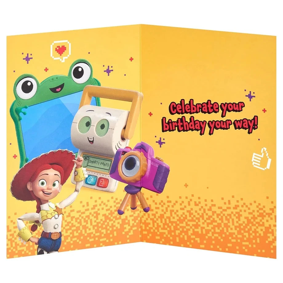 UK Greetings Disney Toy Story 5 Brilliant Granddaughter ...Coming Through! Happy Birthday Greeting Card (14.9 x 22.9 cm)