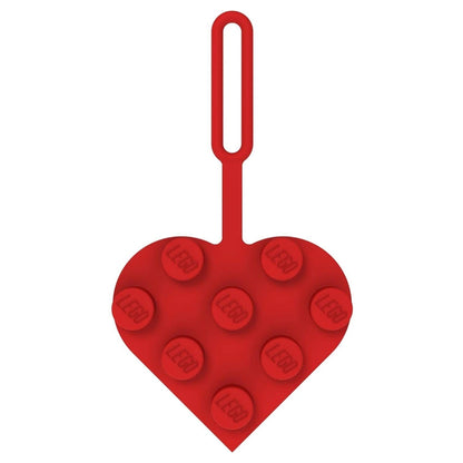 LEGO Minifigures 3 x 3 Heart Bag Tag (9.5 cm, Red)