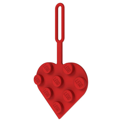 LEGO Minifigures 3 x 3 Heart Bag Tag (9.5 cm, Red)