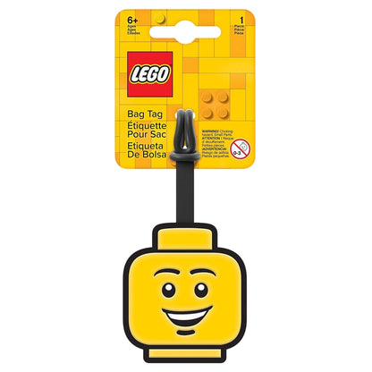 LEGO Minifigures Boy Face Bag Tag (7.5 cm, Yellow)