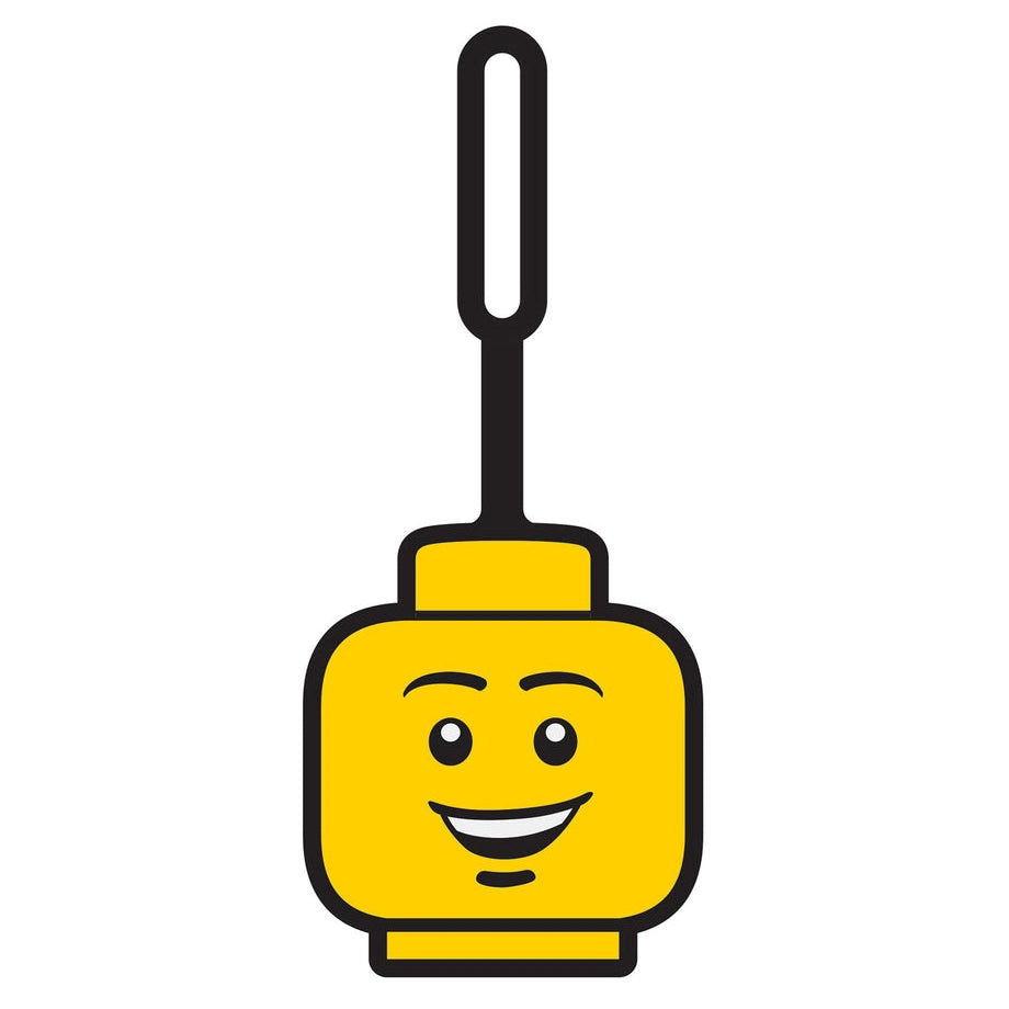 LEGO Minifigures Boy Face Bag Tag (7.5 cm, Yellow)