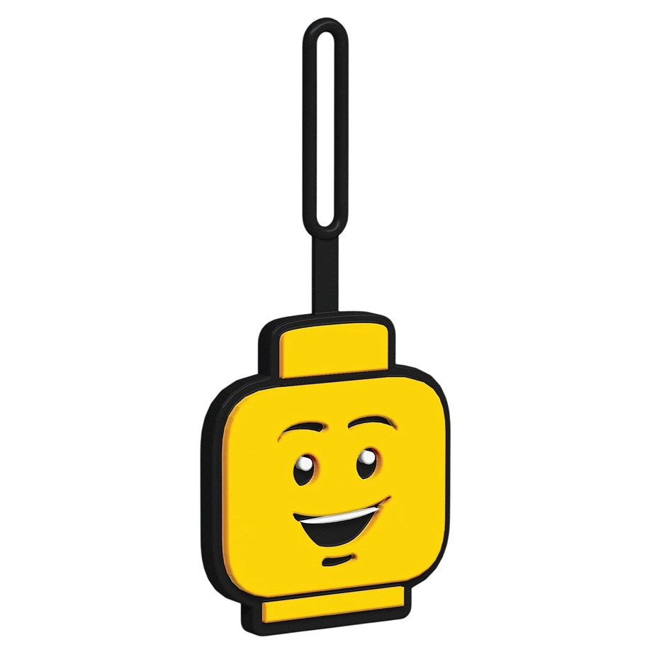 LEGO Minifigures Boy Face Bag Tag (7.5 cm, Yellow)