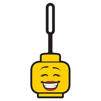 LEGO Minifigures Girl Face Bag Tag (7.5 cm, Yellow)