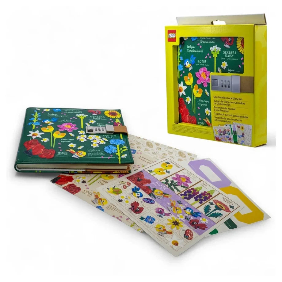 LEGO Botanicals Combination Lock Journal Box Set (20.32 x 20.32 cm)