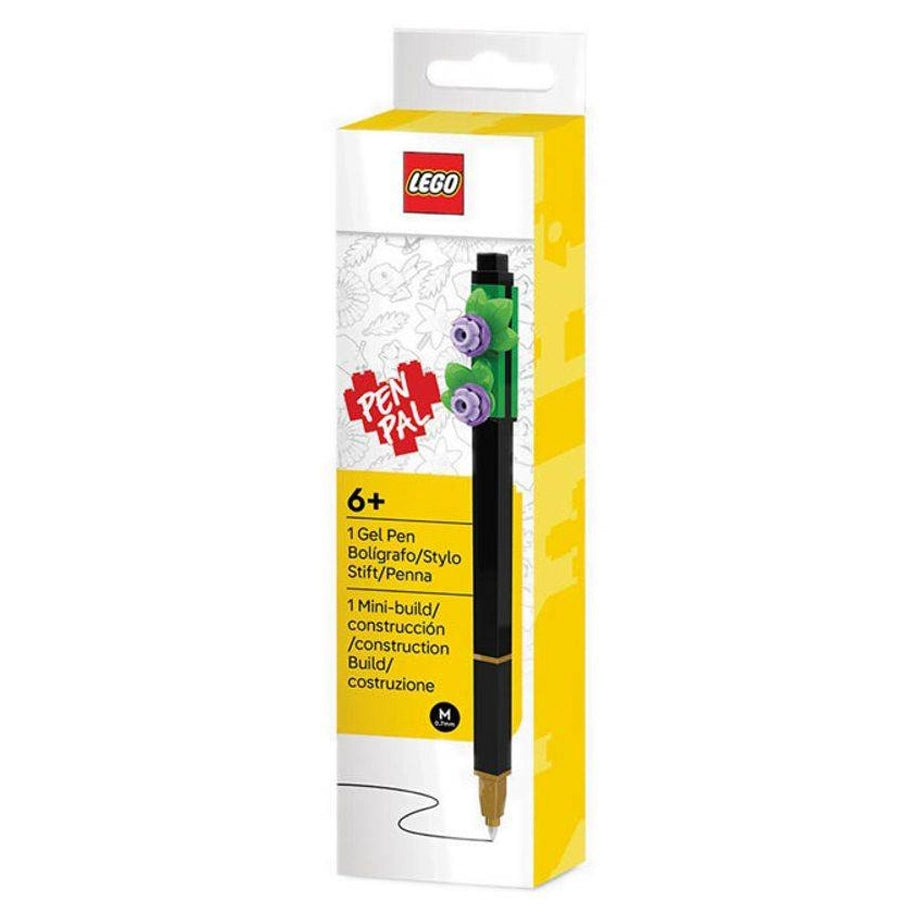 LEGO Gel Pen with Botanicals Lavender Flower Pen Topper Building Toy