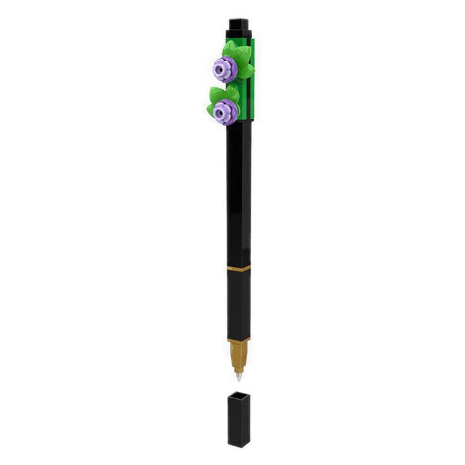 LEGO Gel Pen with Botanicals Lavender Flower Pen Topper Building Toy