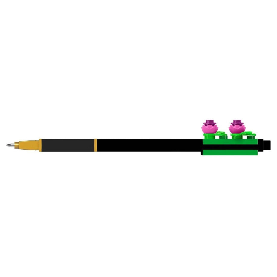 LEGO Gel Pen with Botanicals Purple Flower Pen Topper Building Toy