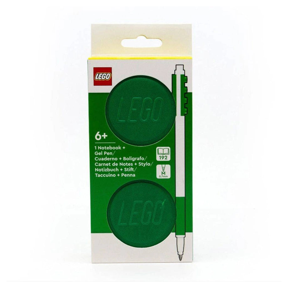 LEGO Locking Notebook with Gel Pen (Green)