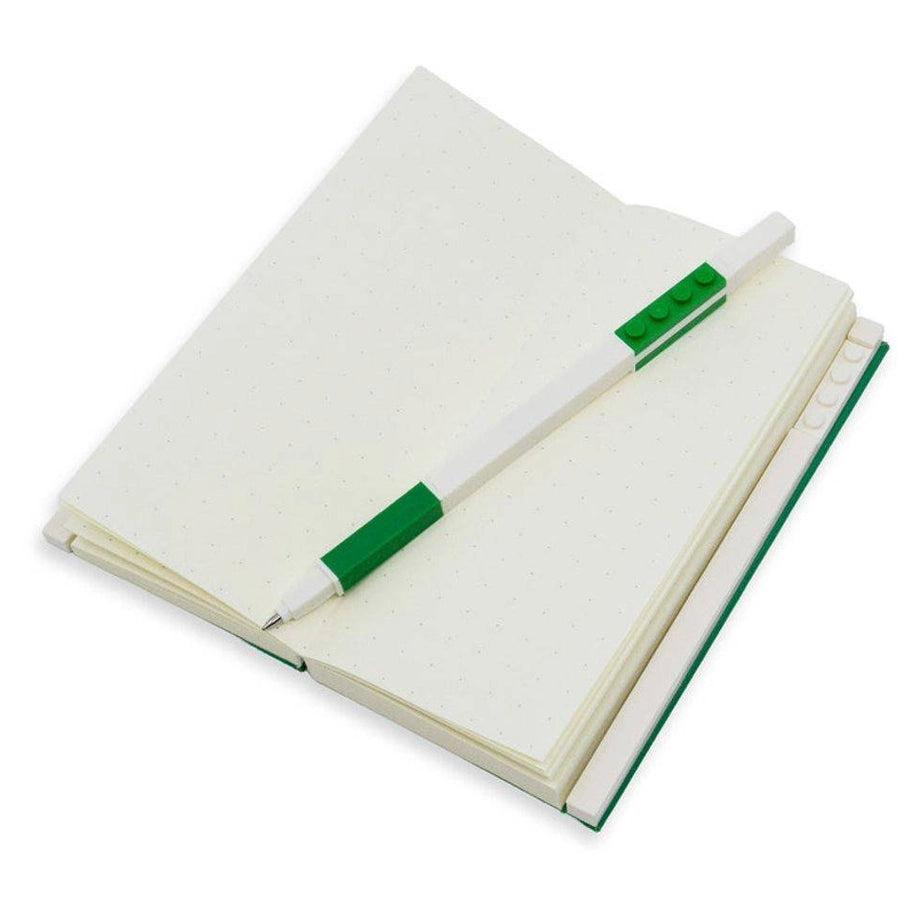 LEGO Locking Notebook with Gel Pen (Green)