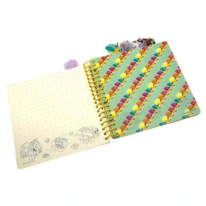 LEGO ICON Animals Tab Spiral Notebook (192 Pages, Hardcover)