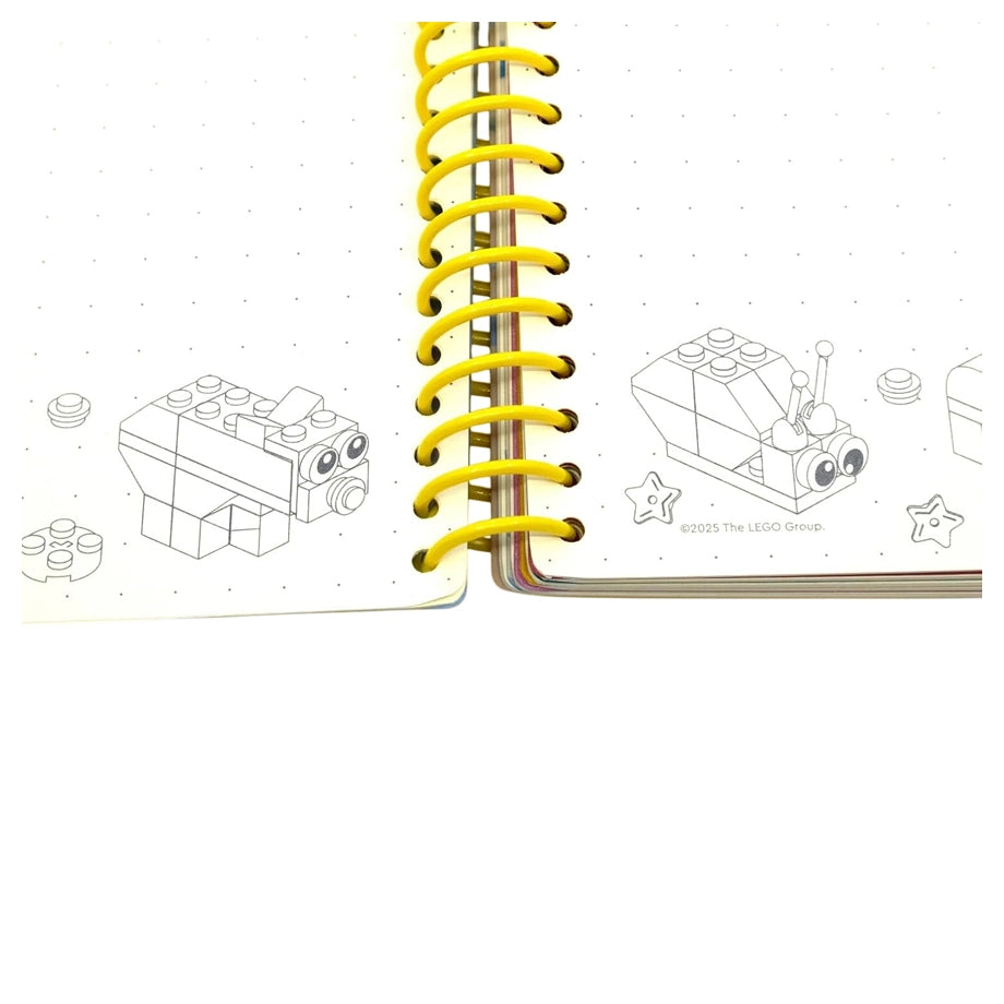 LEGO ICON Animals Tab Spiral Notebook (192 Pages, Hardcover)