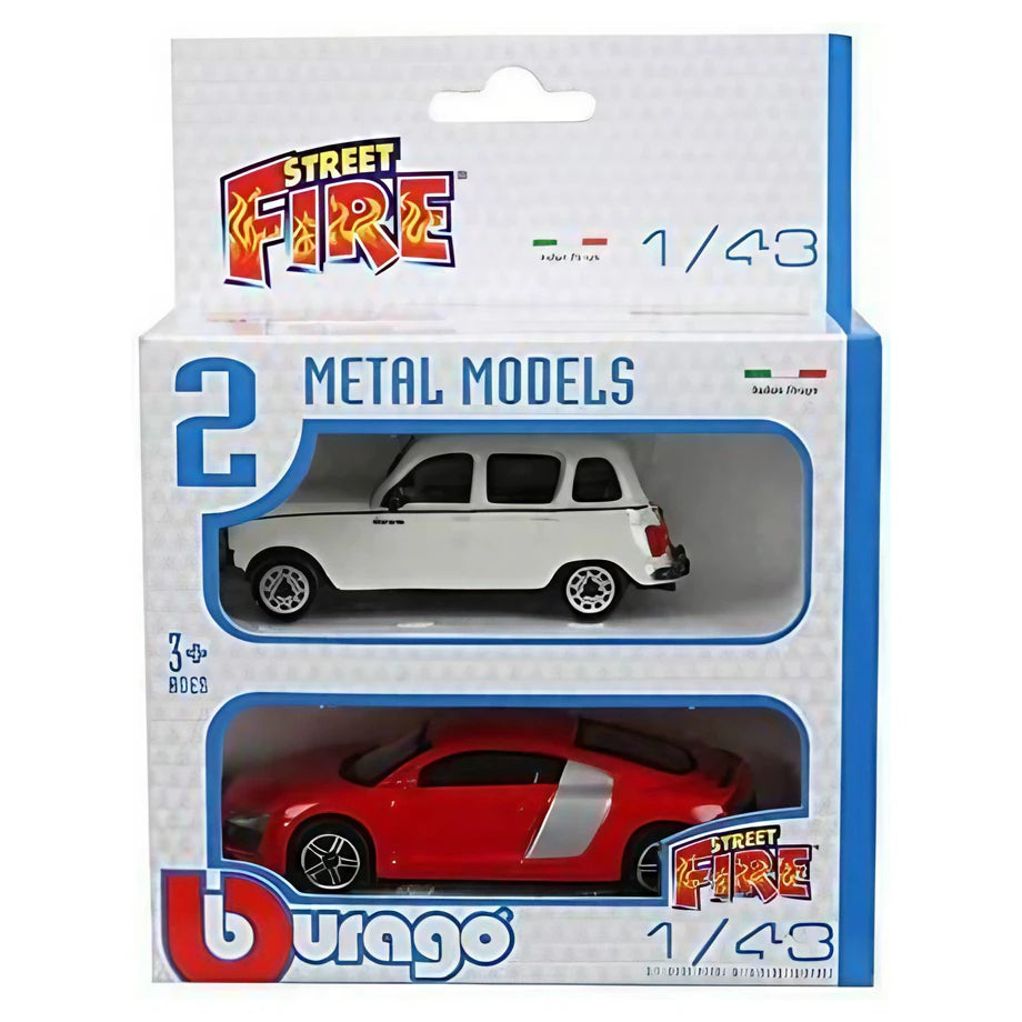 Bburago Street Fire Die-Cast Metal Car 1:43 (Assorted)