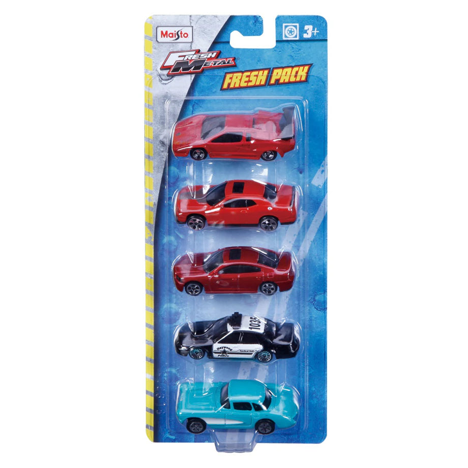 Maisto Fresh Metal Fresh Five Die-cast Vehicles 5-Pack (Styles May Vary)