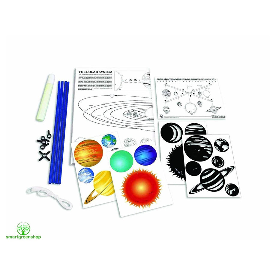 4M KidzLabs Glow Solar System Mobile Making Kit