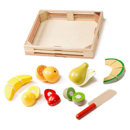 Melissa & Doug Cutting Fruit Crate Playset