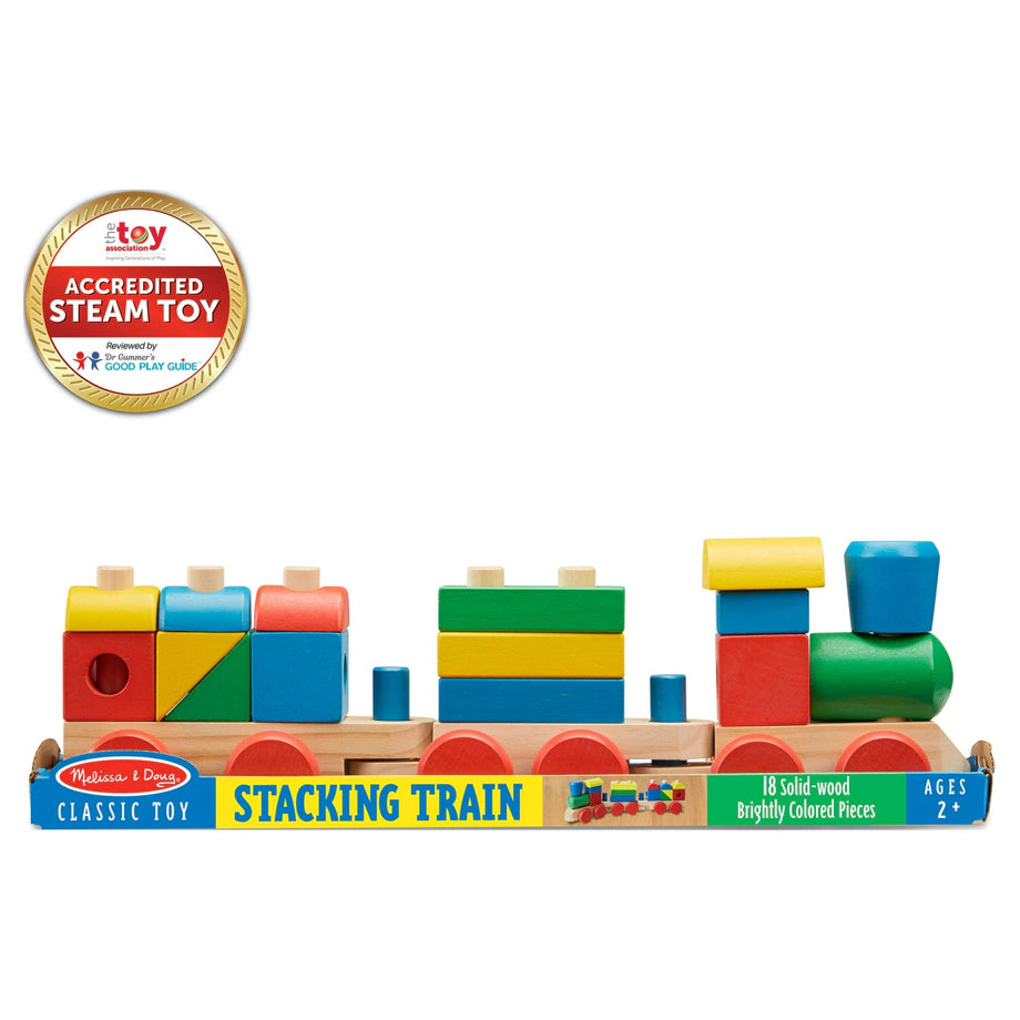 Melissa & Doug Classic Stacking Train Playset (15 pieces)