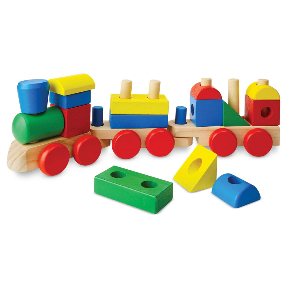 Melissa & Doug Classic Stacking Train Playset (15 pieces)
