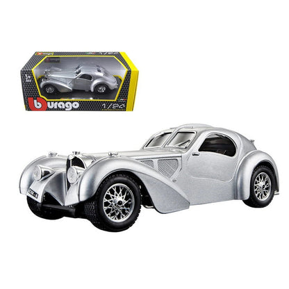 Bburago Bugatti Atlantic Rhd Die-Cast Car 1:24 (Silver)