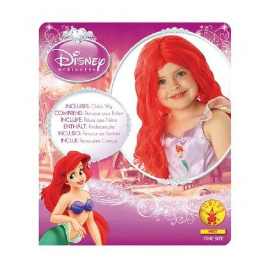 Disney Princess Ariel Wig for Girls Free Size (Red)