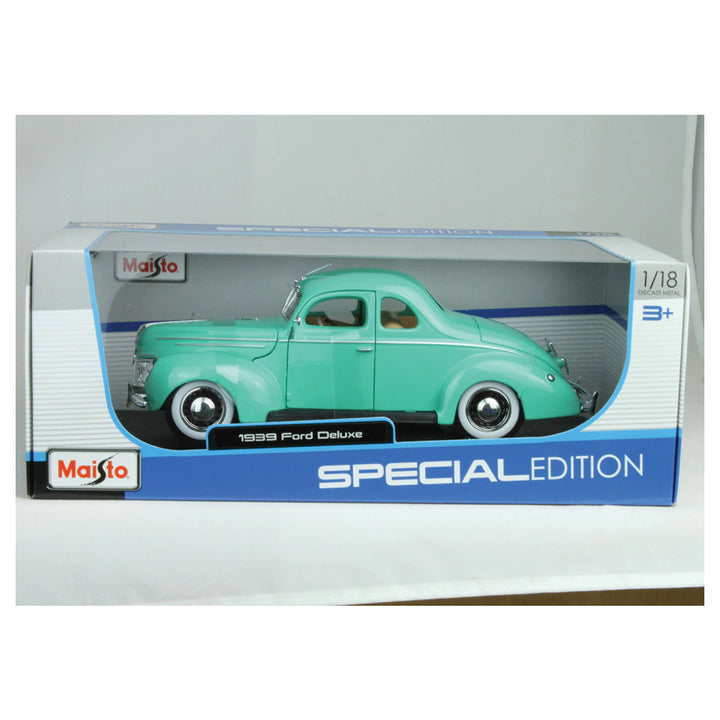 Maisto Special Edition 1939 Ford Deluxe Coupe Die-cast Car 1:18, (Green)