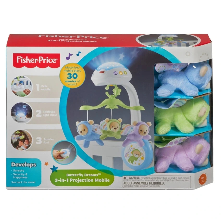 Mattel Butterfly Dreams 3-in-1 Projection Mobile