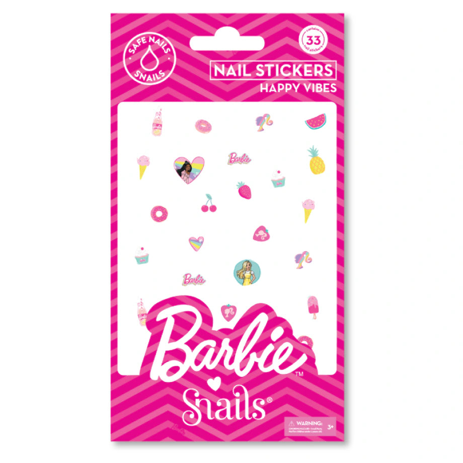 Barbie Snails Happy Vibes Nail Sticker (33 Pieces)