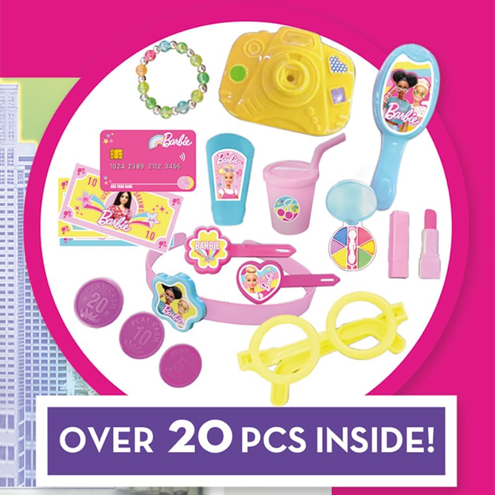 Barbie Play on the Go City Break Adventure Playset (20 Pieces)