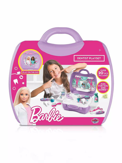 Barbie Play on the Go Dentist Clinic Playset (20 Pieces)
