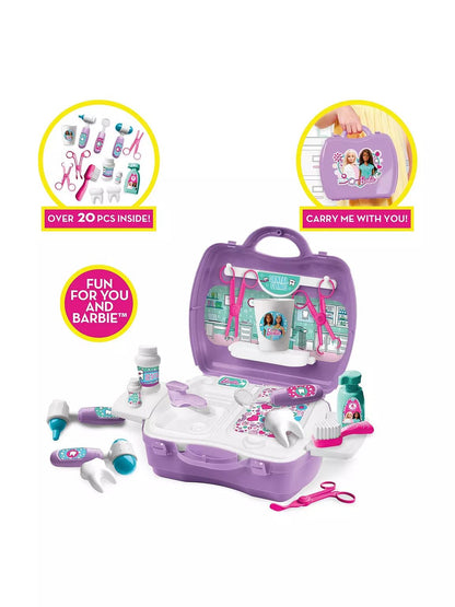 Barbie Play on the Go Dentist Clinic Playset (20 Pieces)
