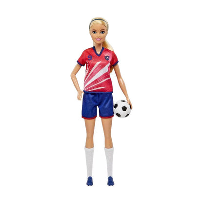 Barbie Soccer Blonde Doll in 9 Jersey (29 cm)