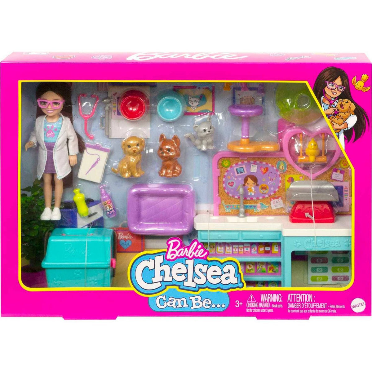 Barbie Chelsea Can Be Pet Vet Doll Playset (14 x 5.65 x 16.3 cm)