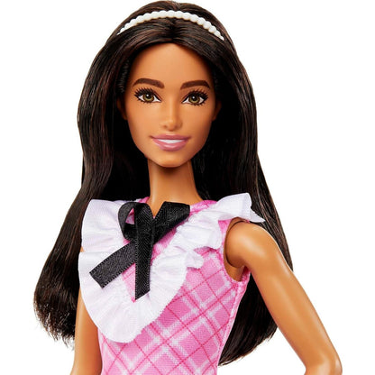 Barbie Pink Plaid Dress Fashionistas Doll (Pink Plaid)