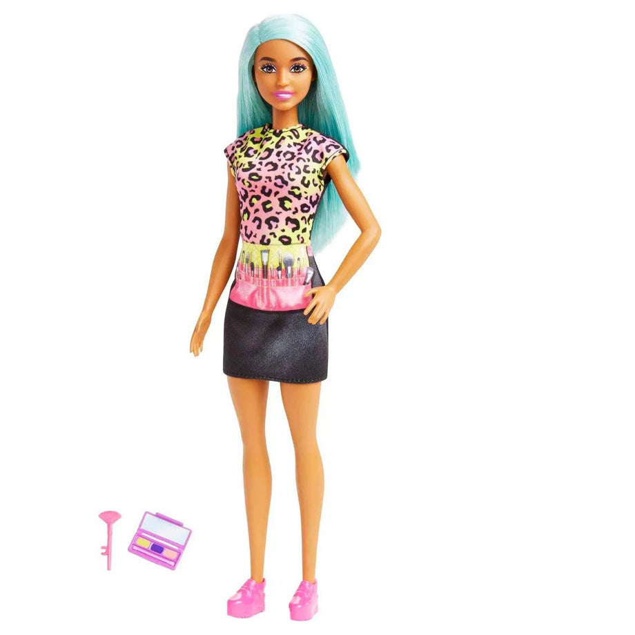 Barbie You Can Be Anything Makeup Artist Doll with Teal Hair