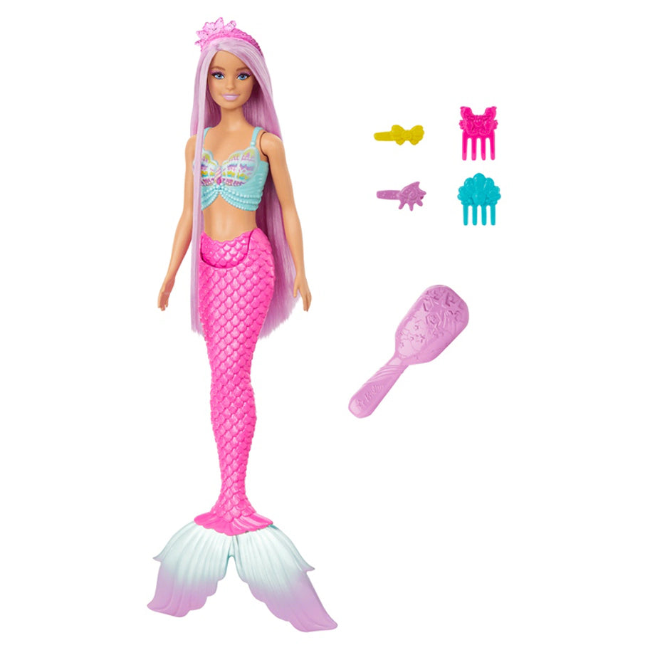 Barbie Long Fantasy Hair Mermaid Doll with Accessories